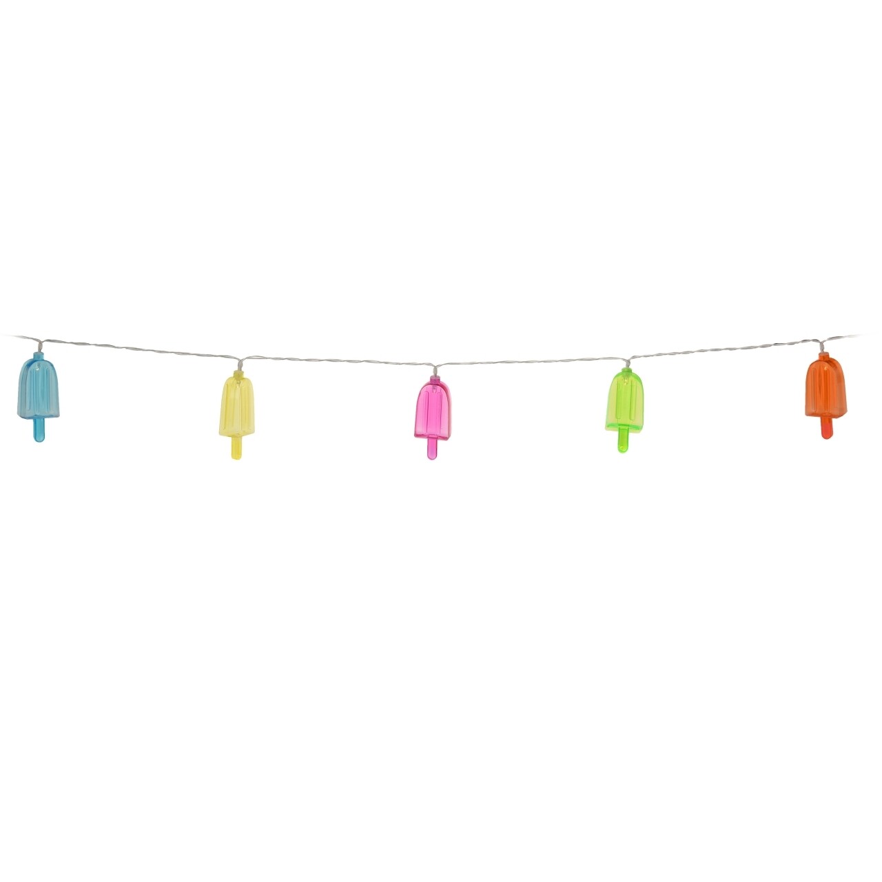 Ghirlanda cu 10 Led-uri Party Ice Cream, 43 cm, polipropilena, multicolore - imagine 3